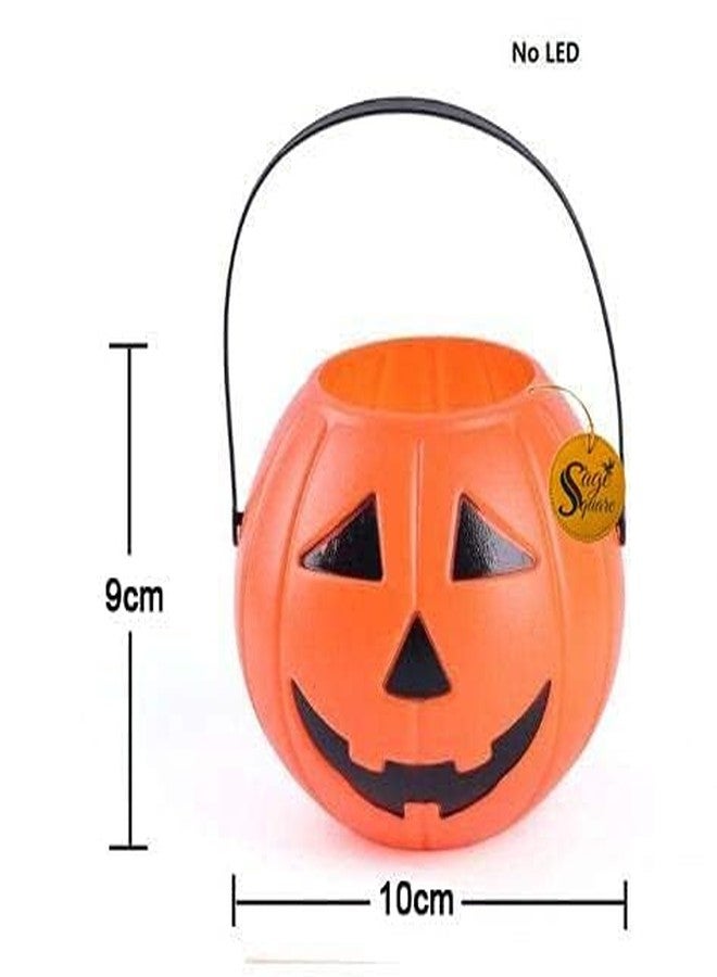 سايج سكوير سلة حلوى على شكل يقطينة صغيرة الحجم للأطفال من سيج سكوير، مناسبة للمناسبات، والحفلات التنكرية، والهالوين، والحفلات التنكرية، والحفلات ذات الطابع الخاص، والمسابقات، والعروض المسرحية (عبوة من 3 قطع) - Image 4